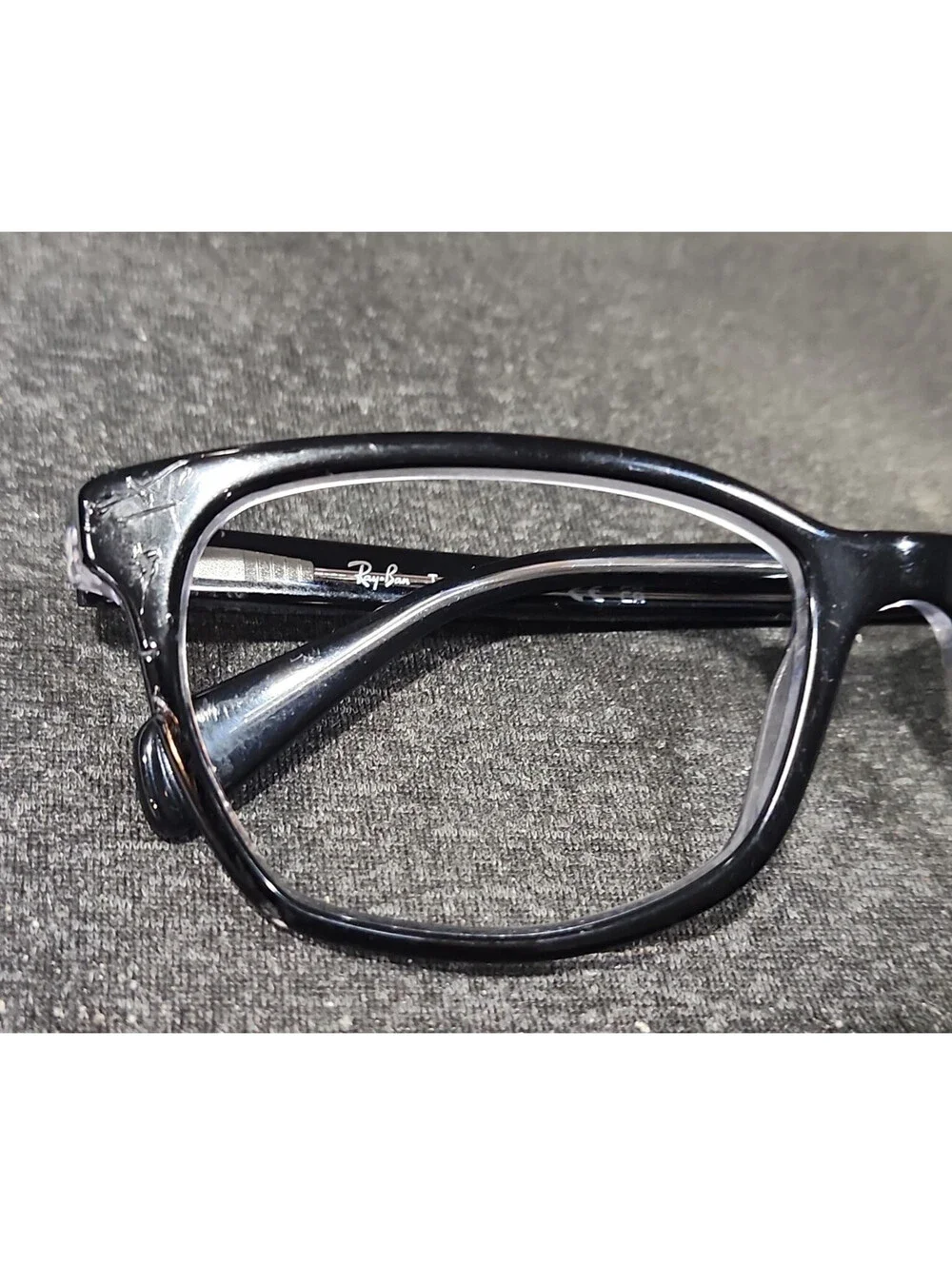 Ray Ban RB5362 2034 Black Square Eyeglasses Frame 54-17 140 READ